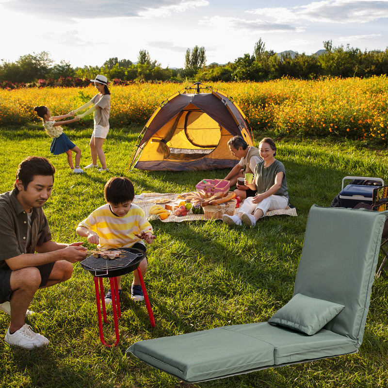 Foldable Portable Chair for Outdoor Travel, Picnic, BBQ,Camping Folding Adults with Carry Bag,Portable Chair for Outdoor Travel, Fourteen-Position Adjustable  Recliner